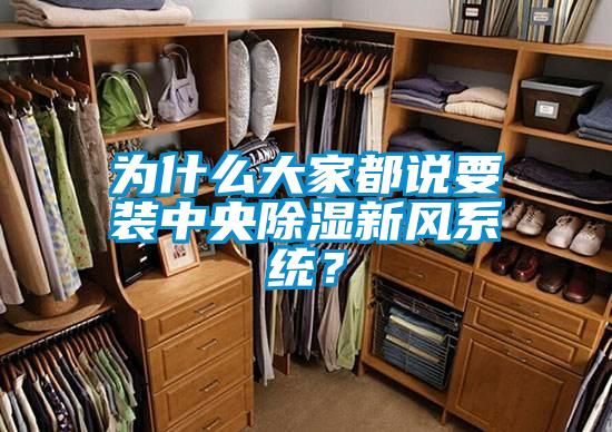 為什么大家都說要裝中央除濕新風(fēng)系統(tǒng)？