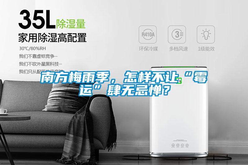 南方梅雨季，怎樣不讓“霉運”肆無忌憚？