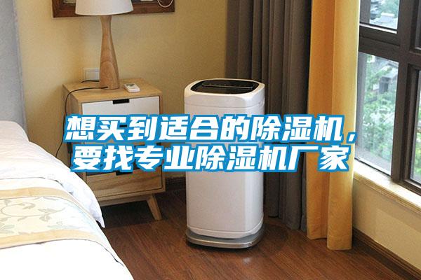 想買(mǎi)到適合的除濕機(jī)，要找專業(yè)除濕機(jī)廠家