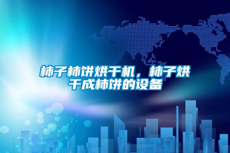 柿子柿餅烘干機，柿子烘干成柿餅的設備