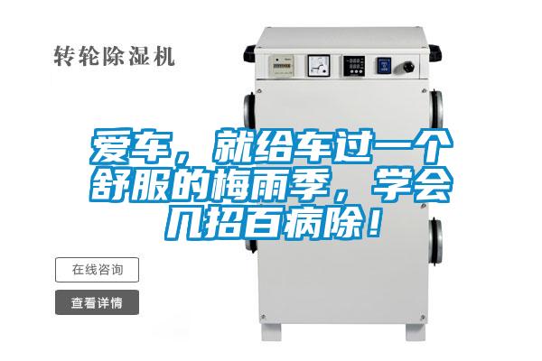 愛車，就給車過一個舒服的梅雨季，學(xué)會幾招百病除！