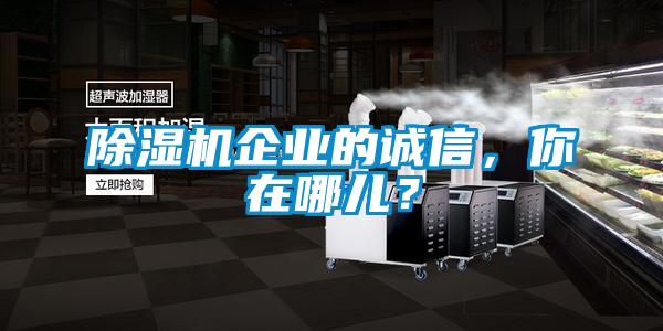 除濕機(jī)企業(yè)的誠(chéng)信，你在哪兒？