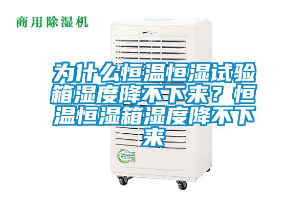 為什么恒溫恒濕試驗(yàn)箱濕度降不下來(lái)？恒溫恒濕箱濕度降不下來(lái)