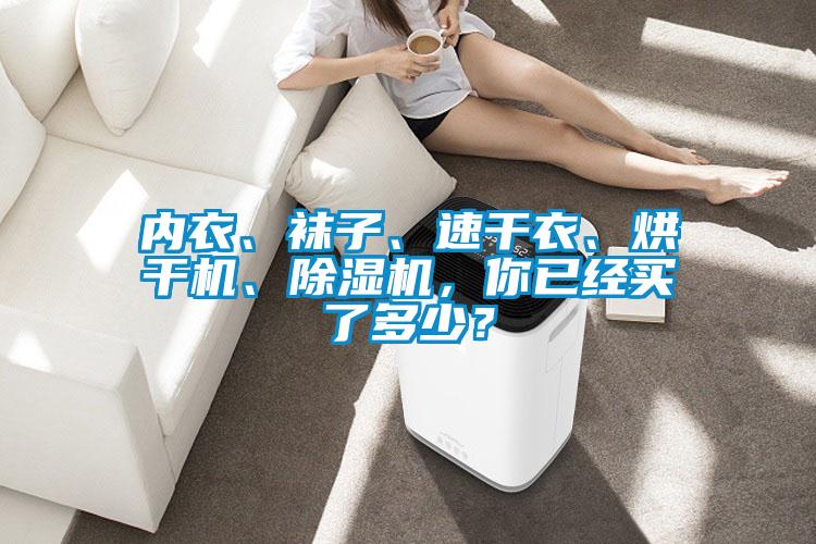 內(nèi)衣、襪子、速干衣、烘干機、除濕機，你已經(jīng)買了多少？