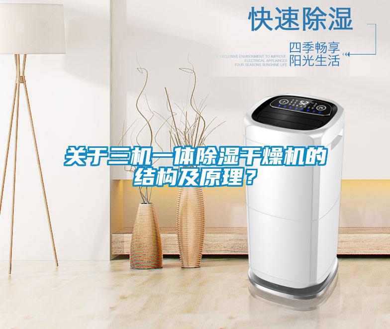 關于三機一體除濕干燥機的結(jié)構及原理？