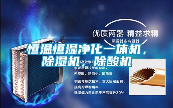 恒溫恒濕凈化一體機(jī)，除濕機(jī)，除酸機(jī)