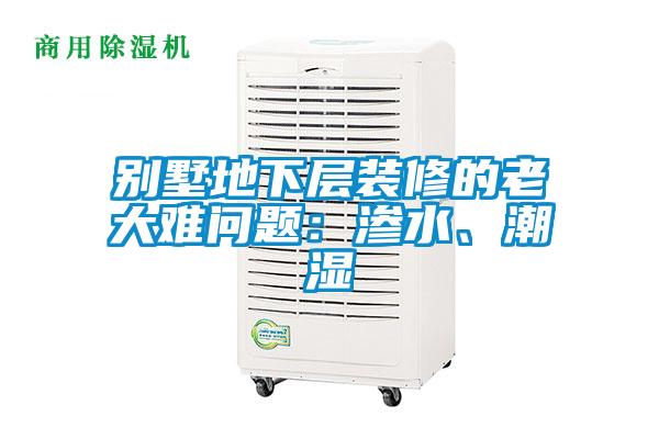 別墅地下層裝修的老大難問題：滲水、潮濕