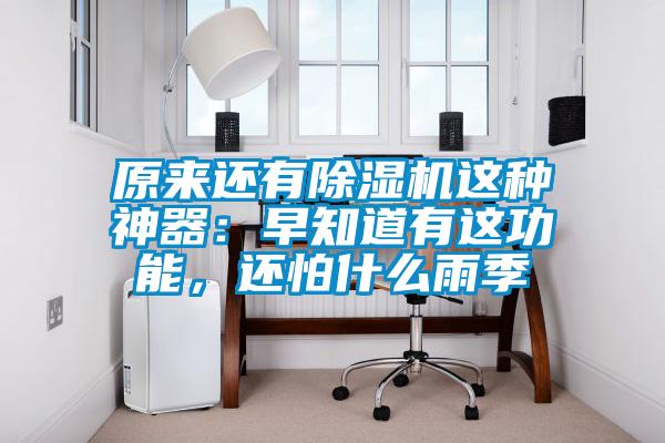 原來還有除濕機(jī)這種神器：早知道有這功能，還怕什么雨季