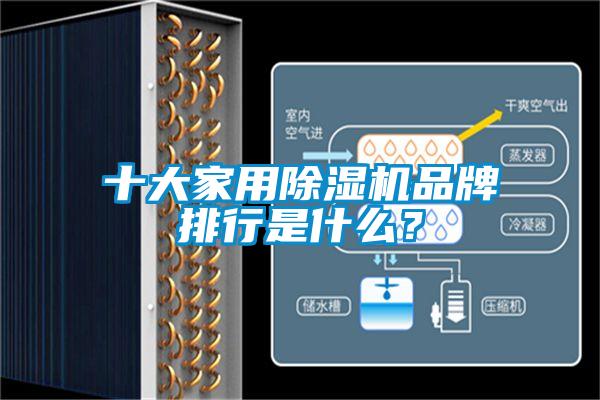十大家用除濕機品牌排行是什么？