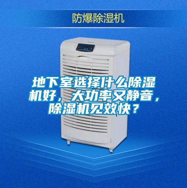 地下室選擇什么除濕機好，大功率又靜音，除濕機見效快？