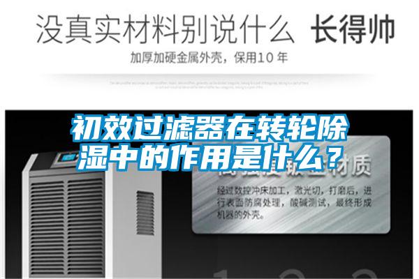 初效過濾器在轉(zhuǎn)輪除濕中的作用是什么？