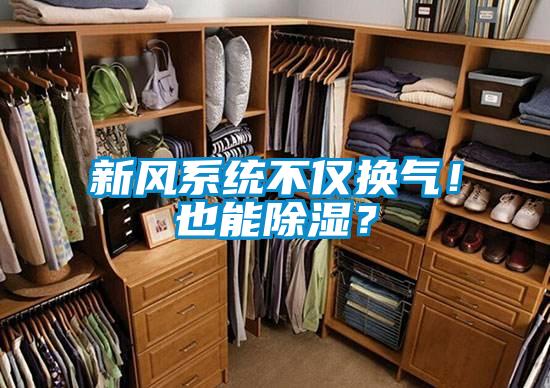 新風(fēng)系統(tǒng)不僅換氣！也能除濕？