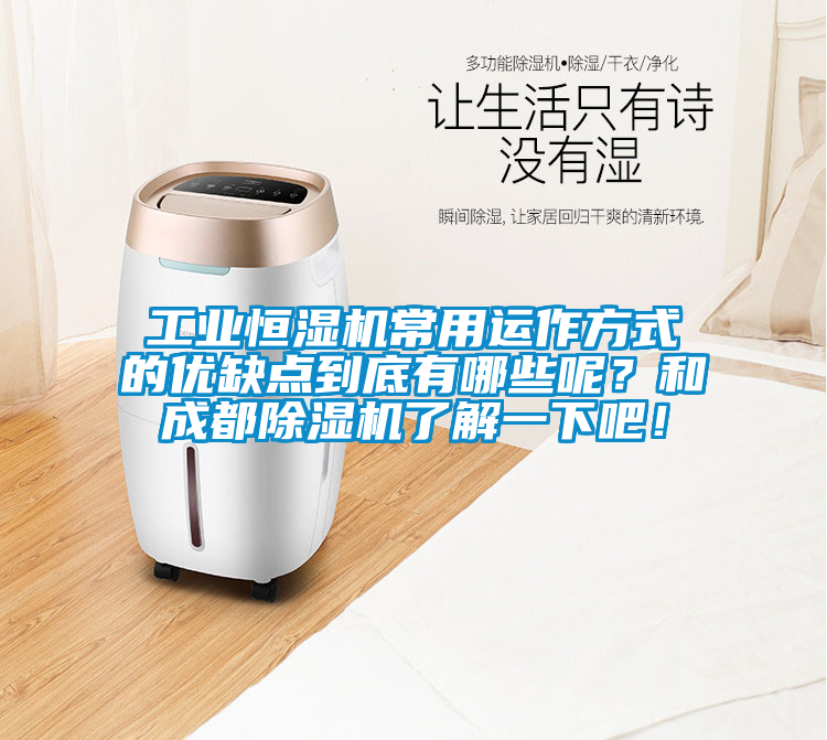 工業(yè)恒濕機(jī)常用運(yùn)作方式的優(yōu)缺點(diǎn)到底有哪些呢？和成都除濕機(jī)了解一下吧！