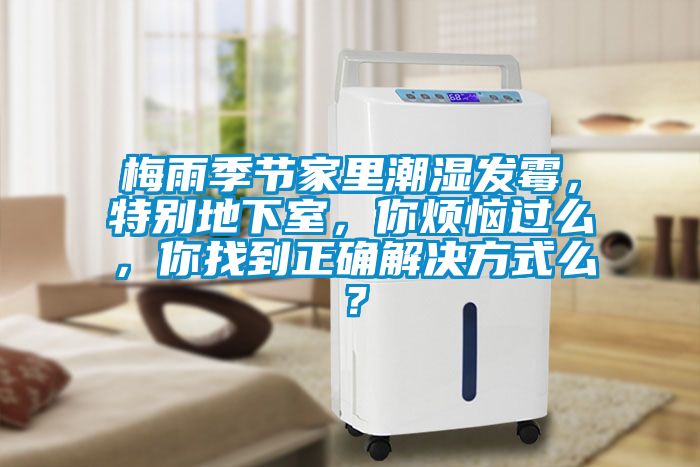 梅雨季節家里潮濕發霉，特別地下室，你煩惱過么，你找到正確解決方式么？