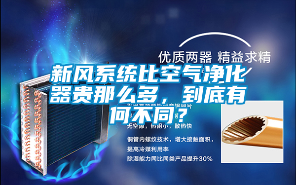 新風系統比空氣凈化器貴那么多，到底有何不同？