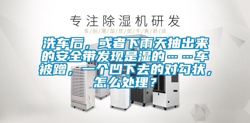 洗車后，或者下雨天抽出來的安全帶發(fā)現(xiàn)是濕的……車被蹭，一個凹下去的對勾狀，怎么處理？