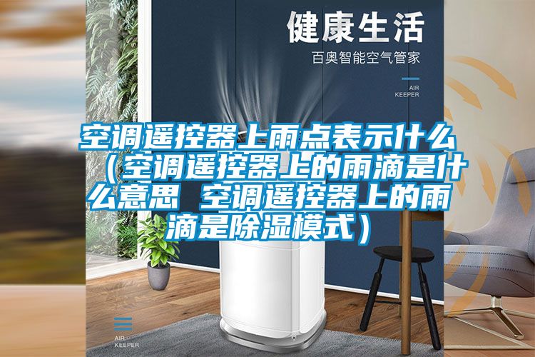 空調(diào)遙控器上雨點(diǎn)表示什么（空調(diào)遙控器上的雨滴是什么意思 空調(diào)遙控器上的雨滴是除濕模式）