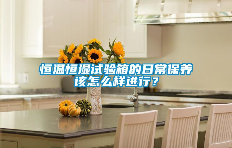 恒溫恒濕試驗(yàn)箱的日常保養(yǎng)該怎么樣進(jìn)行？
