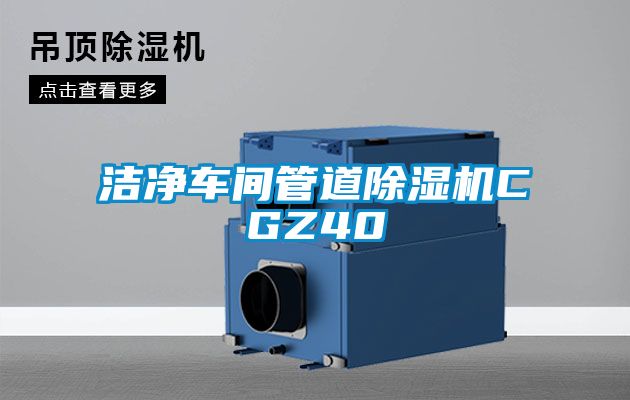 潔凈車(chē)間管道除濕機(jī)CGZ40
