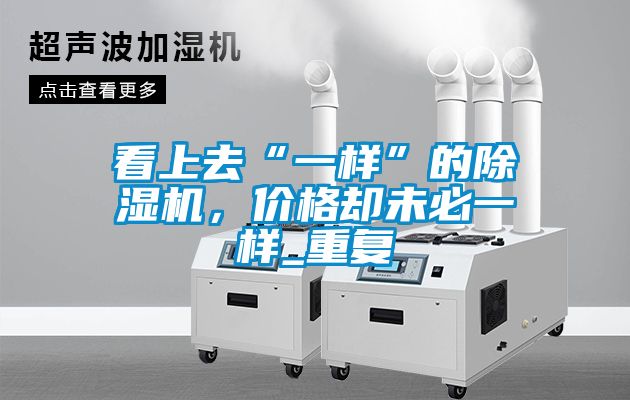 看上去“一樣”的除濕機(jī)，價(jià)格卻未必一樣_重復(fù)