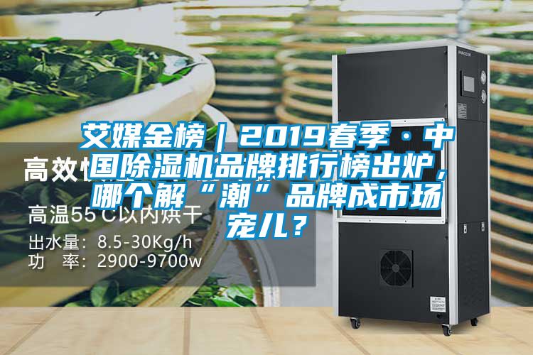 艾媒金榜｜2019春季·中國除濕機品牌排行榜出爐，哪個解“潮”品牌成市場寵兒？