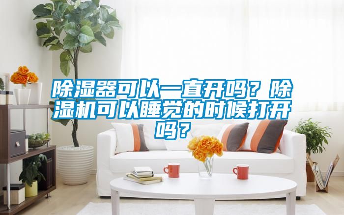 除濕器可以一直開嗎？除濕機可以睡覺的時候打開嗎？