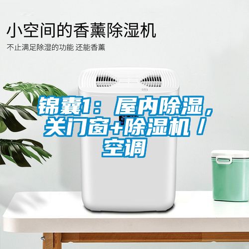 錦囊1：屋內除濕，關門窗+除濕機／空調