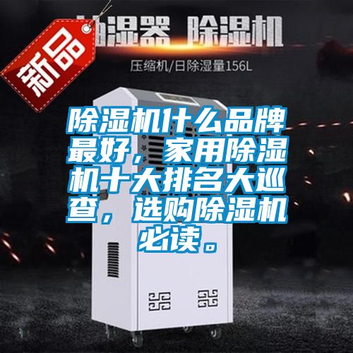 除濕機什么品牌最好，家用除濕機十大排名大巡查，選購除濕機必讀。
