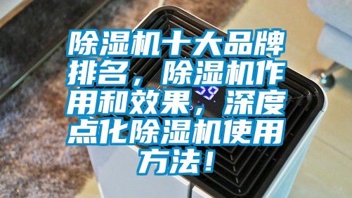 除濕機十大品牌排名，除濕機作用和效果，深度點化除濕機使用方法！