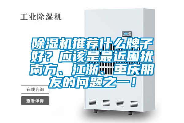 除濕機推薦什么牌子好？應該是最近困擾南方、江浙、重慶朋友的問題之一！