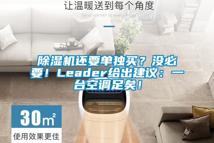 除濕機(jī)還要單獨(dú)買？沒必要！Leader給出建議：一臺(tái)空調(diào)足矣！