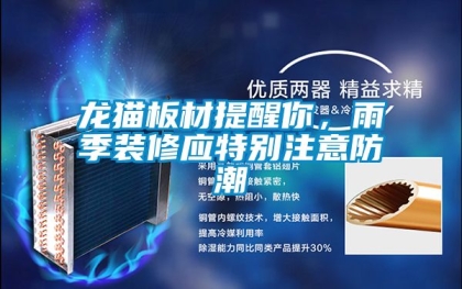 龍貓板材提醒你，雨季裝修應特別注意防潮